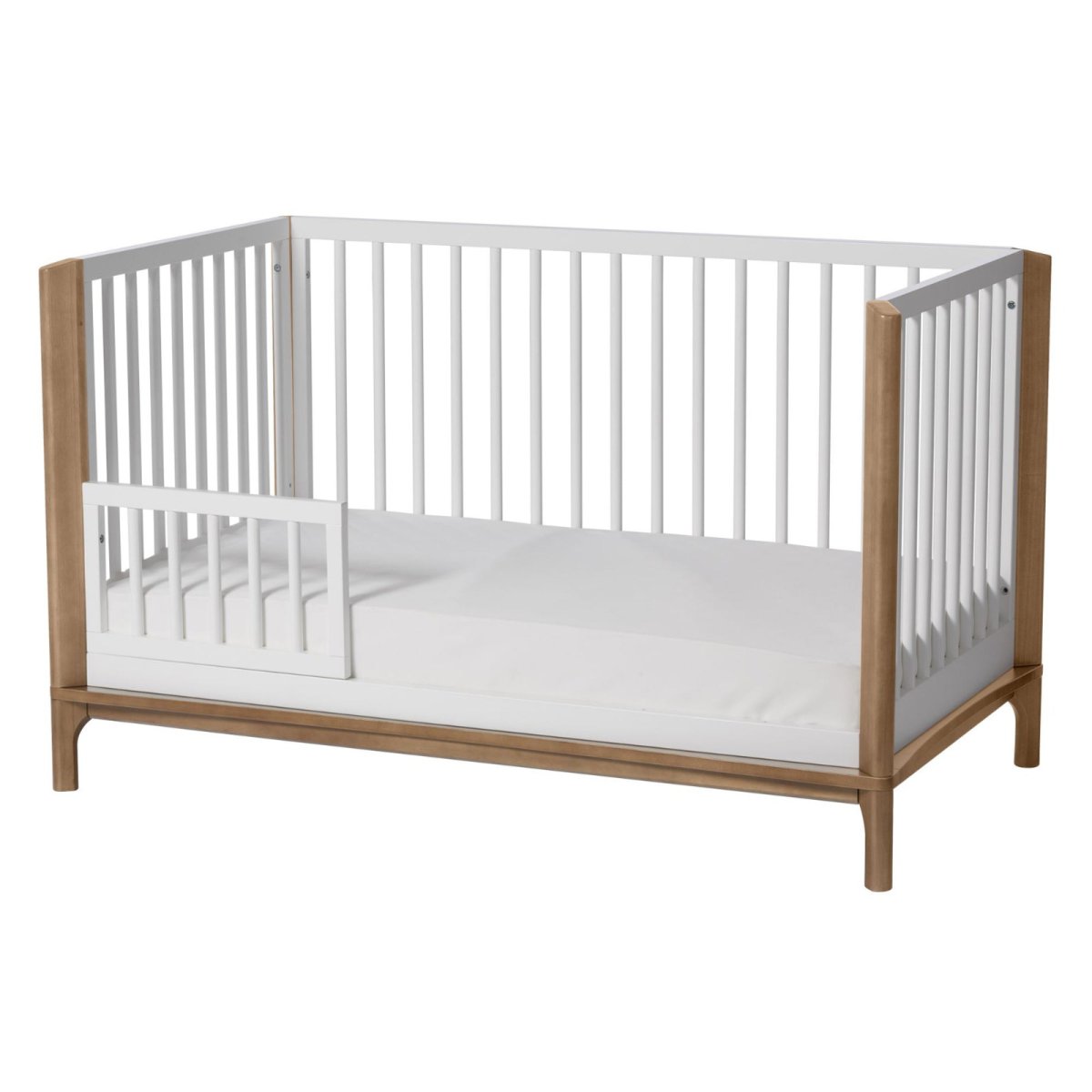 Toddler Guardrail (Spindle) Laurel Collection - White