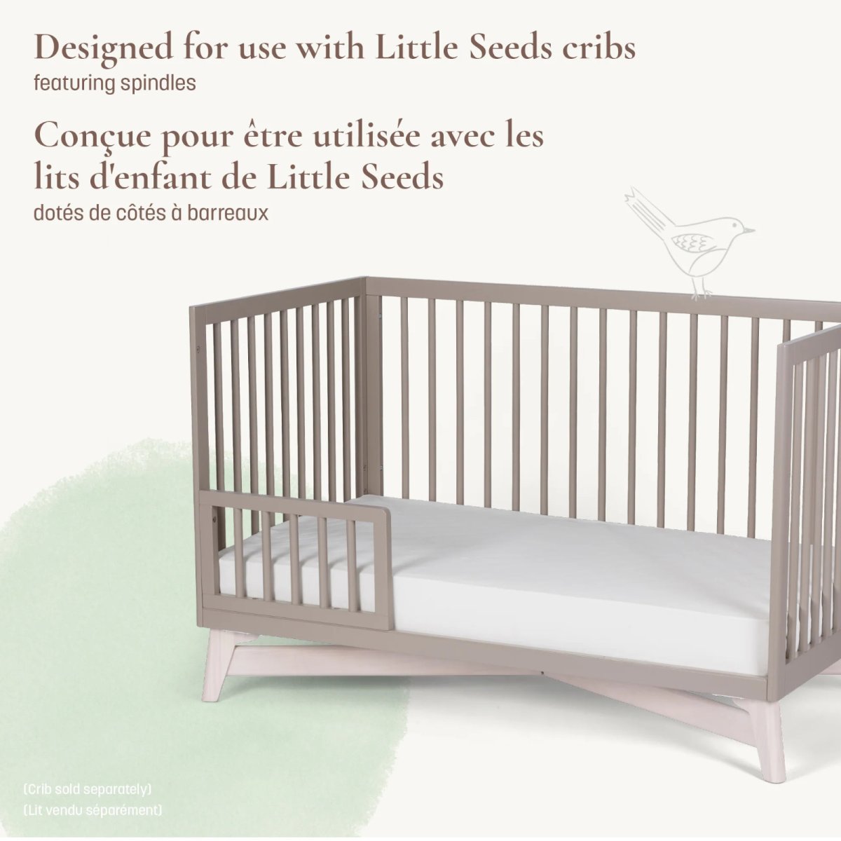 Toddler Guardrail (Spindle) Pala Collection - White