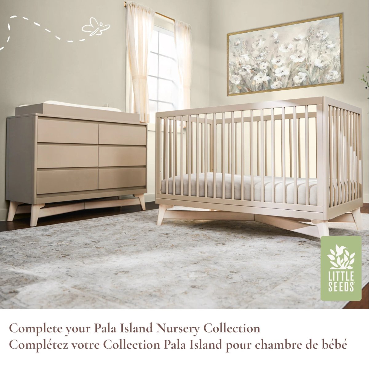Toddler Guardrail (Spindle) Pala Collection - White
