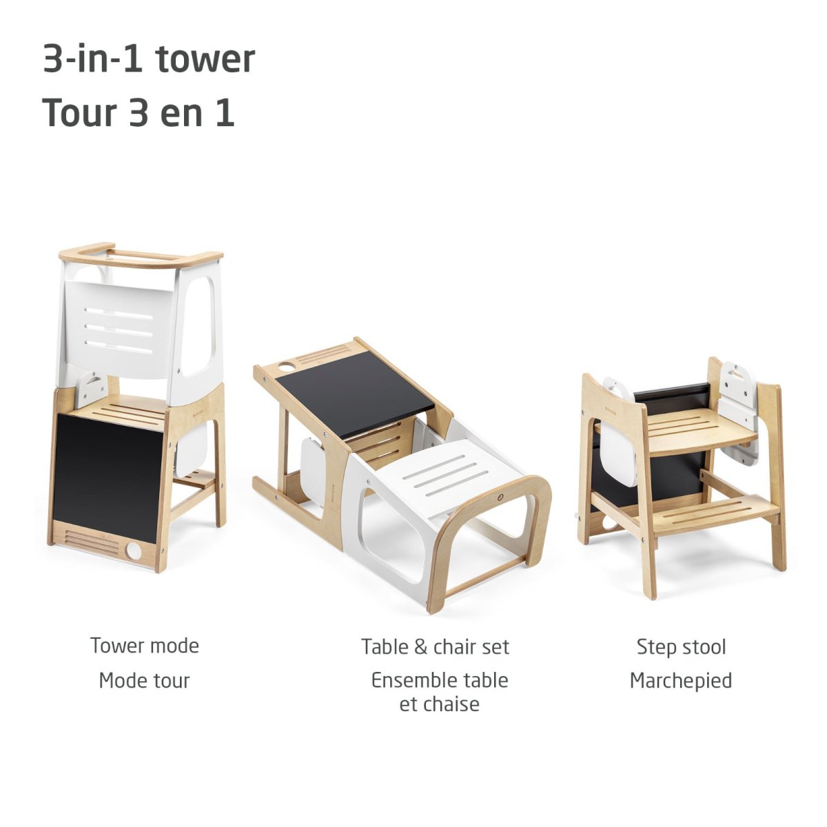 Toucan Learning Tower - Natural White