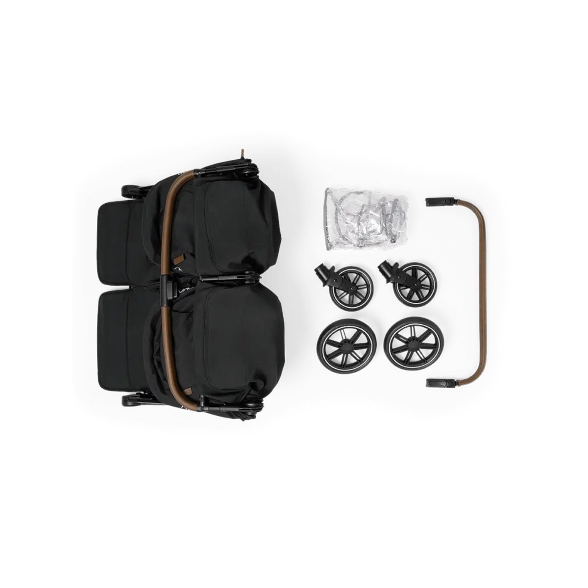 TRVL DUBL Stroller - Caviar