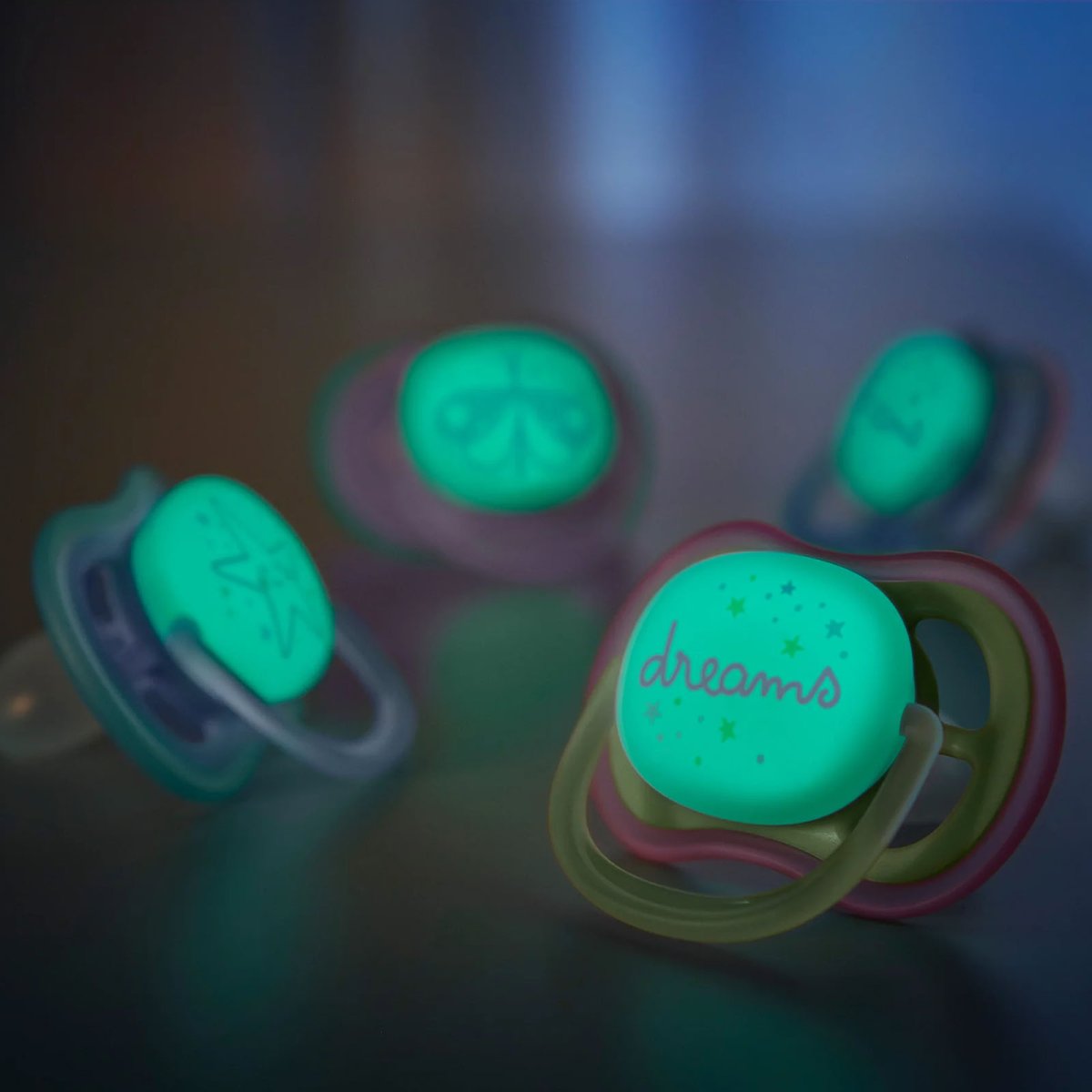 Ultra Air Pacifier Night 2 Pack - 0-6M - Fly/Dream