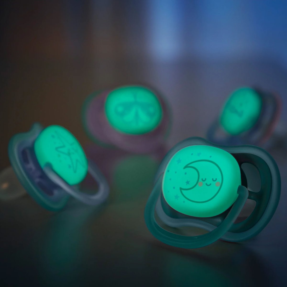 Ultra Air Pacifier Night 2 Pack - 6-18M - Star/Moon