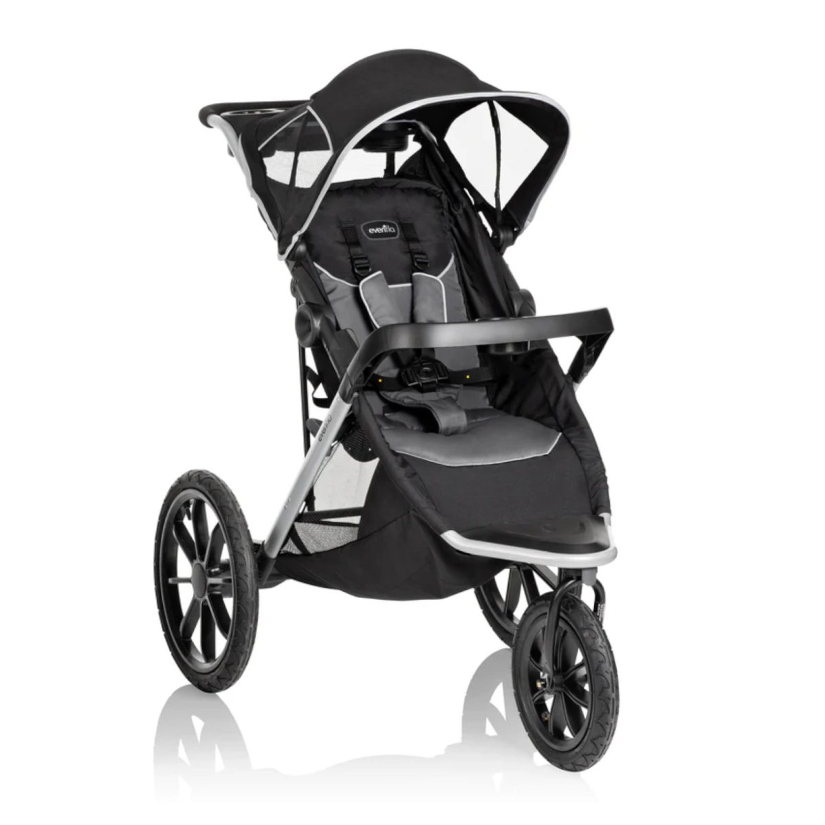 Victory Plus Jogging Stroller Travel System with LiteMax Infant Car Seat - Casual Grey