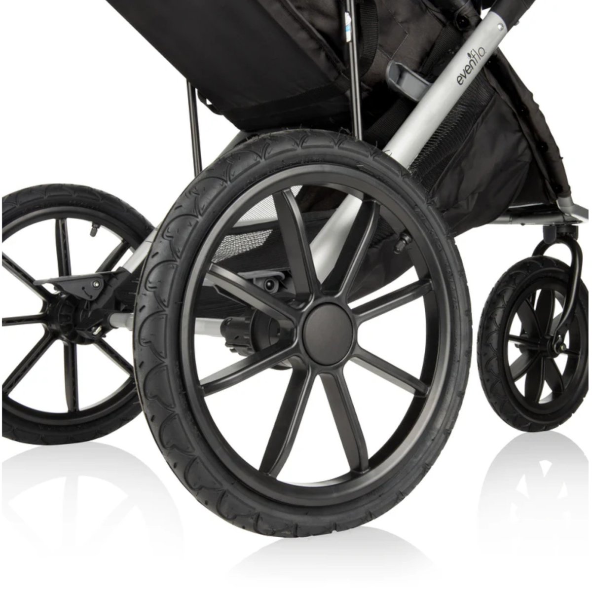 Victory Plus Jogging Stroller Travel System with LiteMax Infant Car Seat - Gray Scale