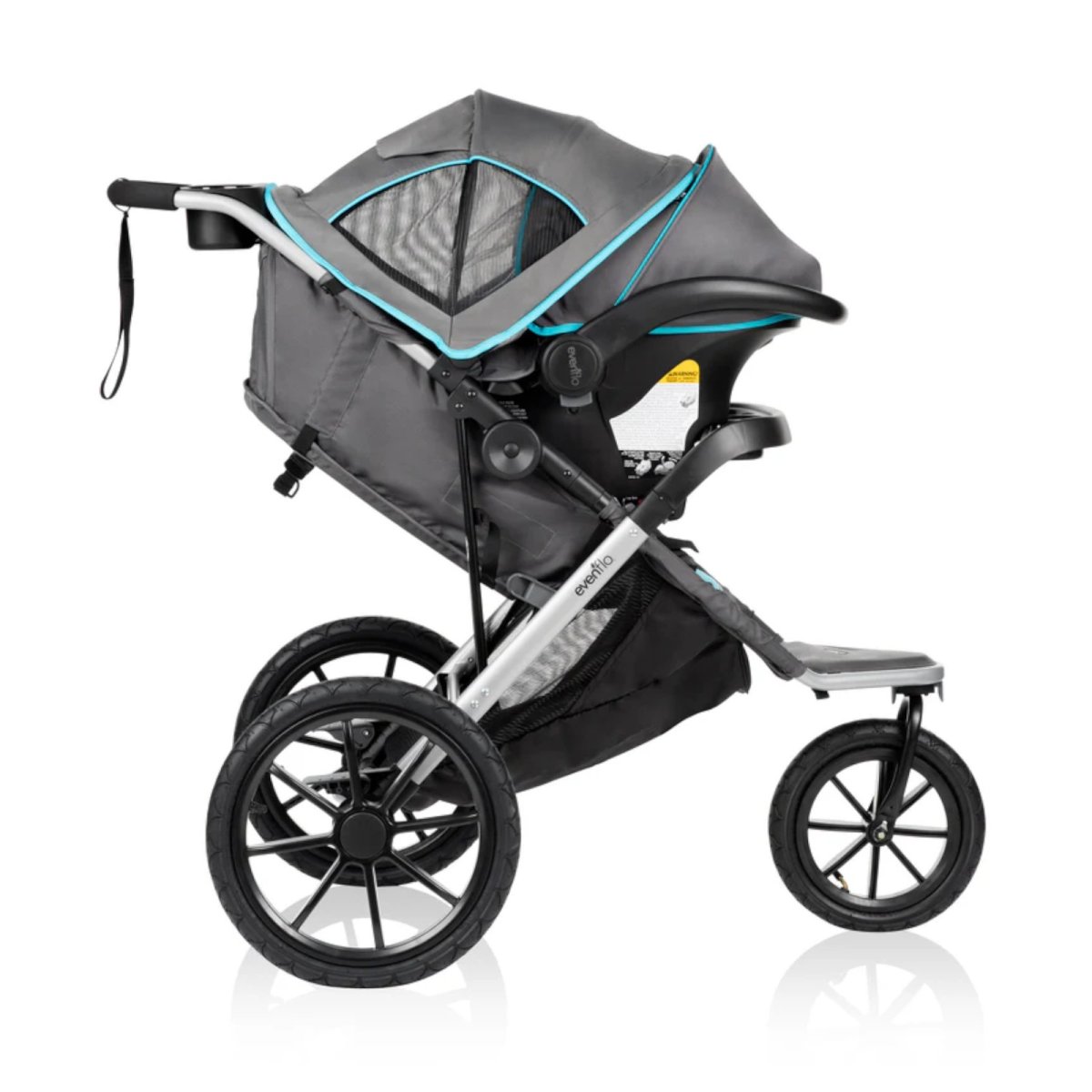 Victory Plus Jogging Stroller Travel System with LiteMax Infant Car Seat - Malibu Blue