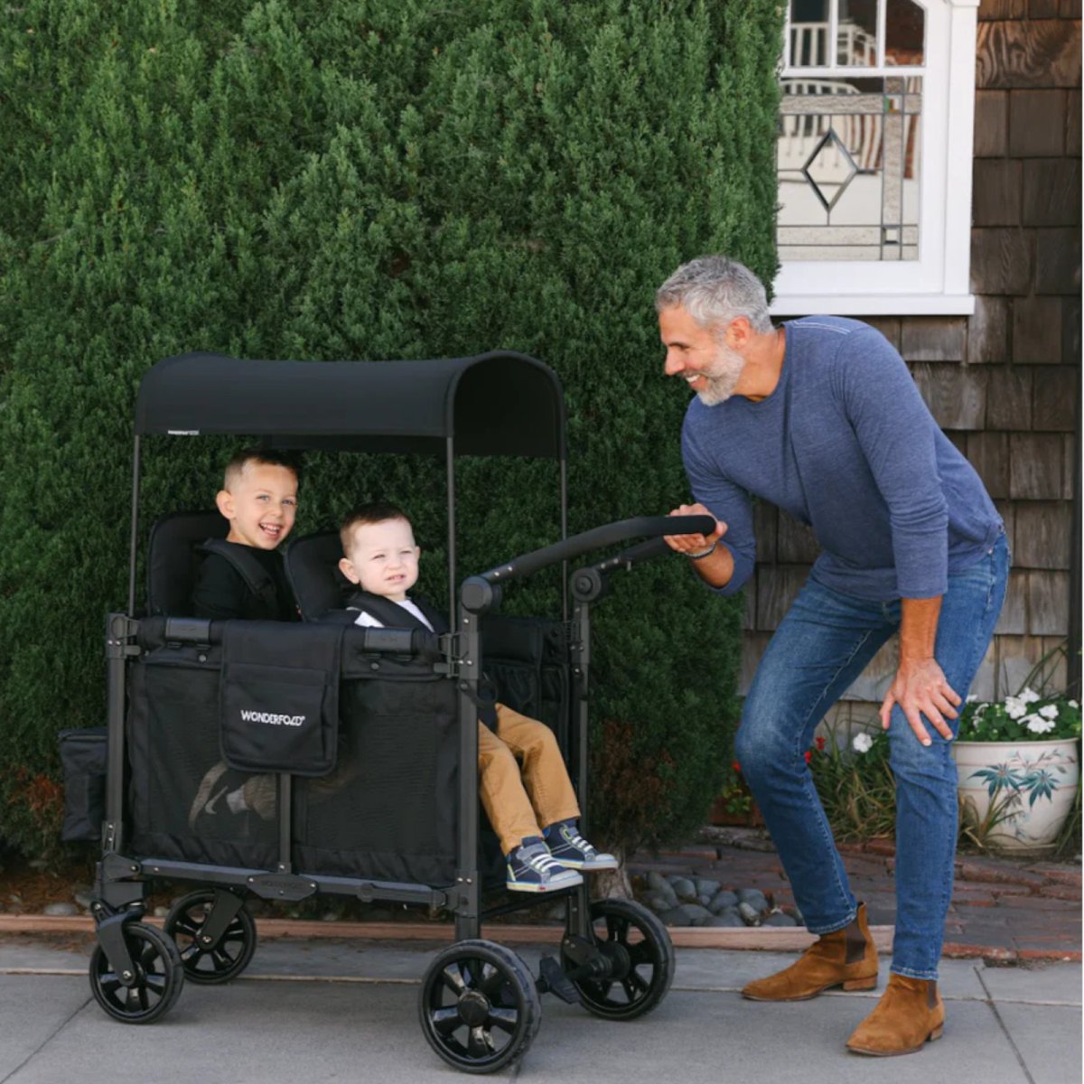 W2 Elite PRO Double Stroller Wagon - Black