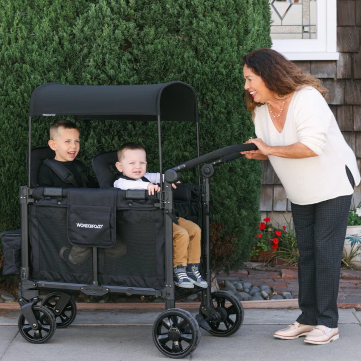 W2 Elite PRO Double Stroller Wagon - Black