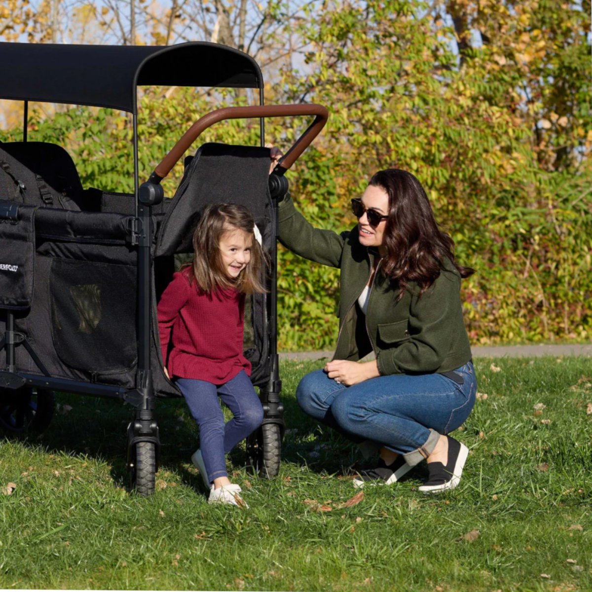 W6 Luxe PRO 6 Stroller Wagon - Black