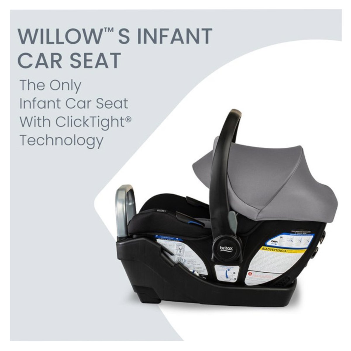 Willow S Infant Car Seat with Alpine Base - Graphite Onyx