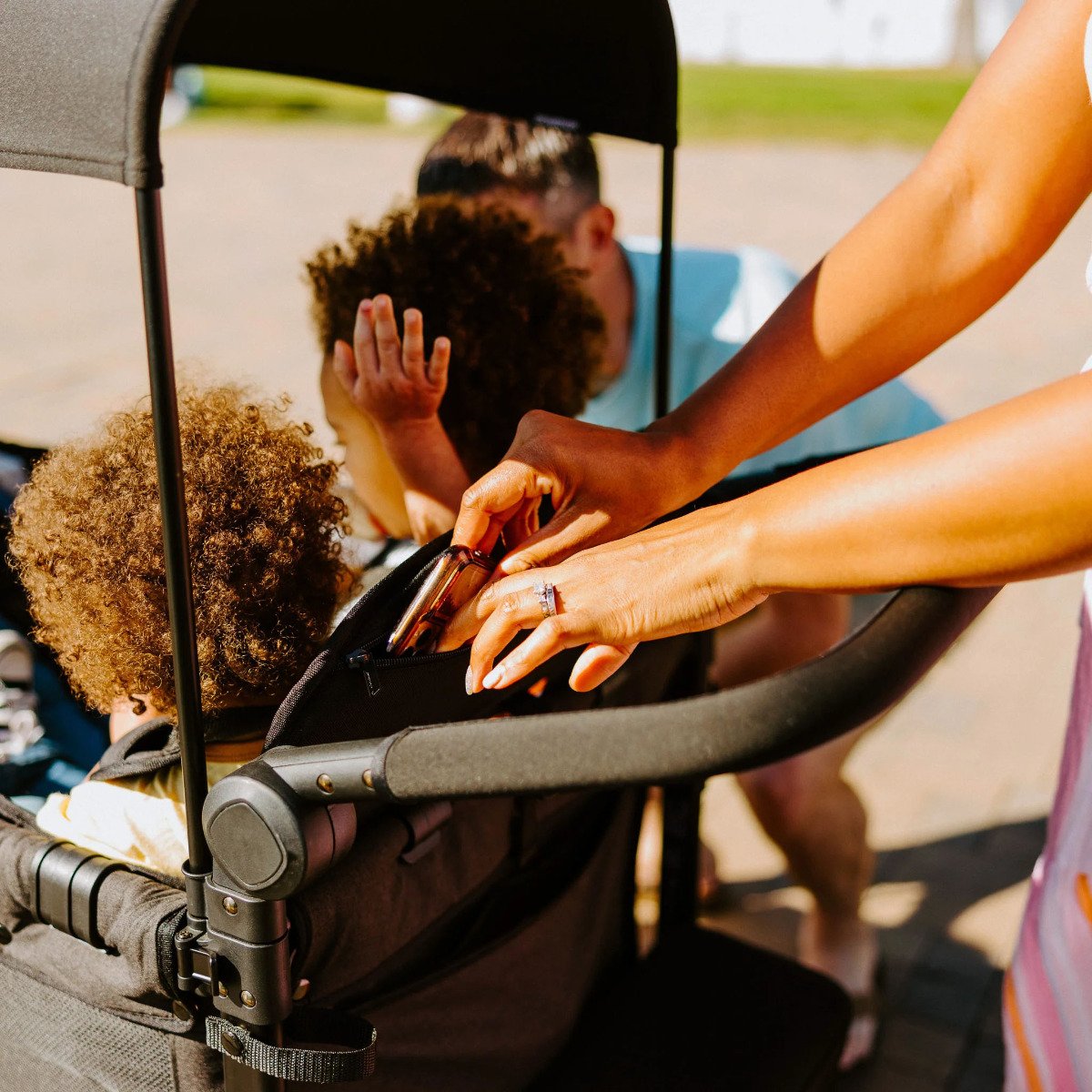 W4 ELITE Quad Stroller - Volcanic Black