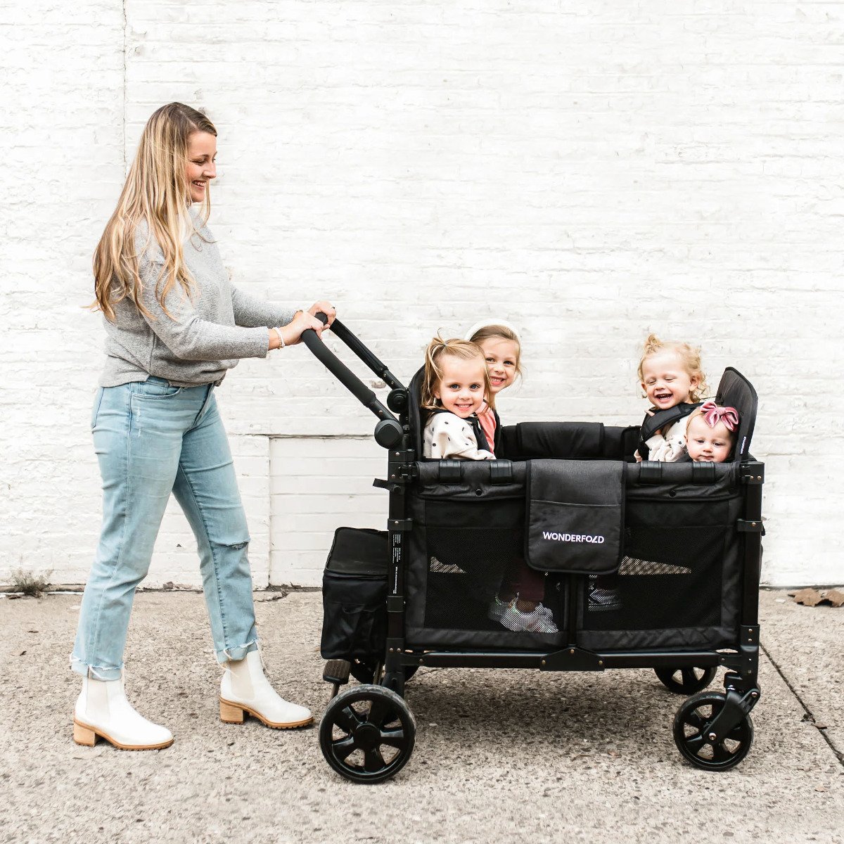 W4 ELITE Quad Stroller - Volcanic Black
