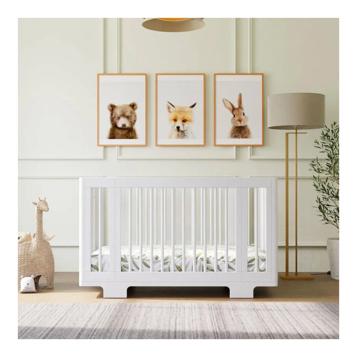 8 in 1 Convertible Crib with All Stages Conversion Kit - White
