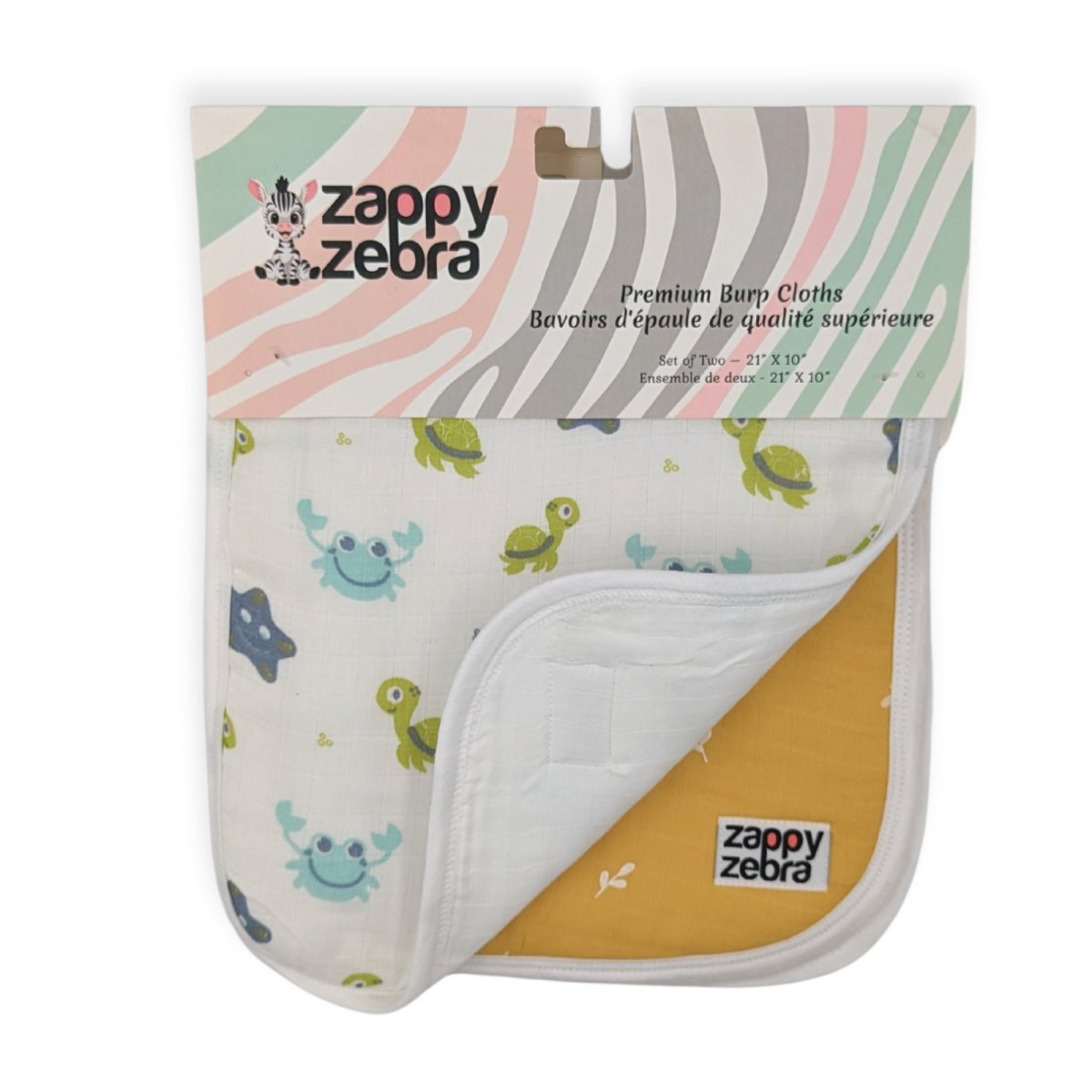 Muslin Burp Cloth Set - Yellow - 2 pack
