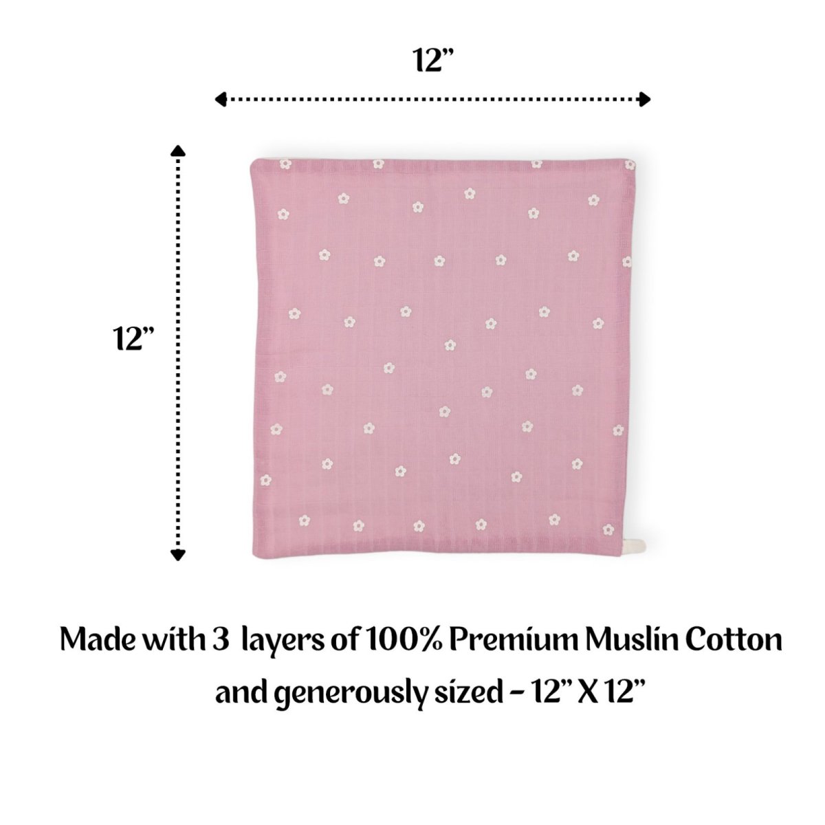 Muslin Wash Cloth Set - Lilac - 3 pack