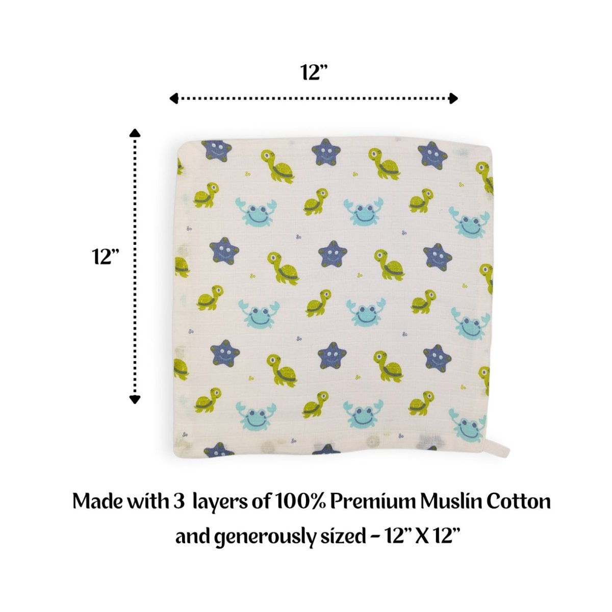 Muslin Wash Cloth Set - Yellow - 3 pack