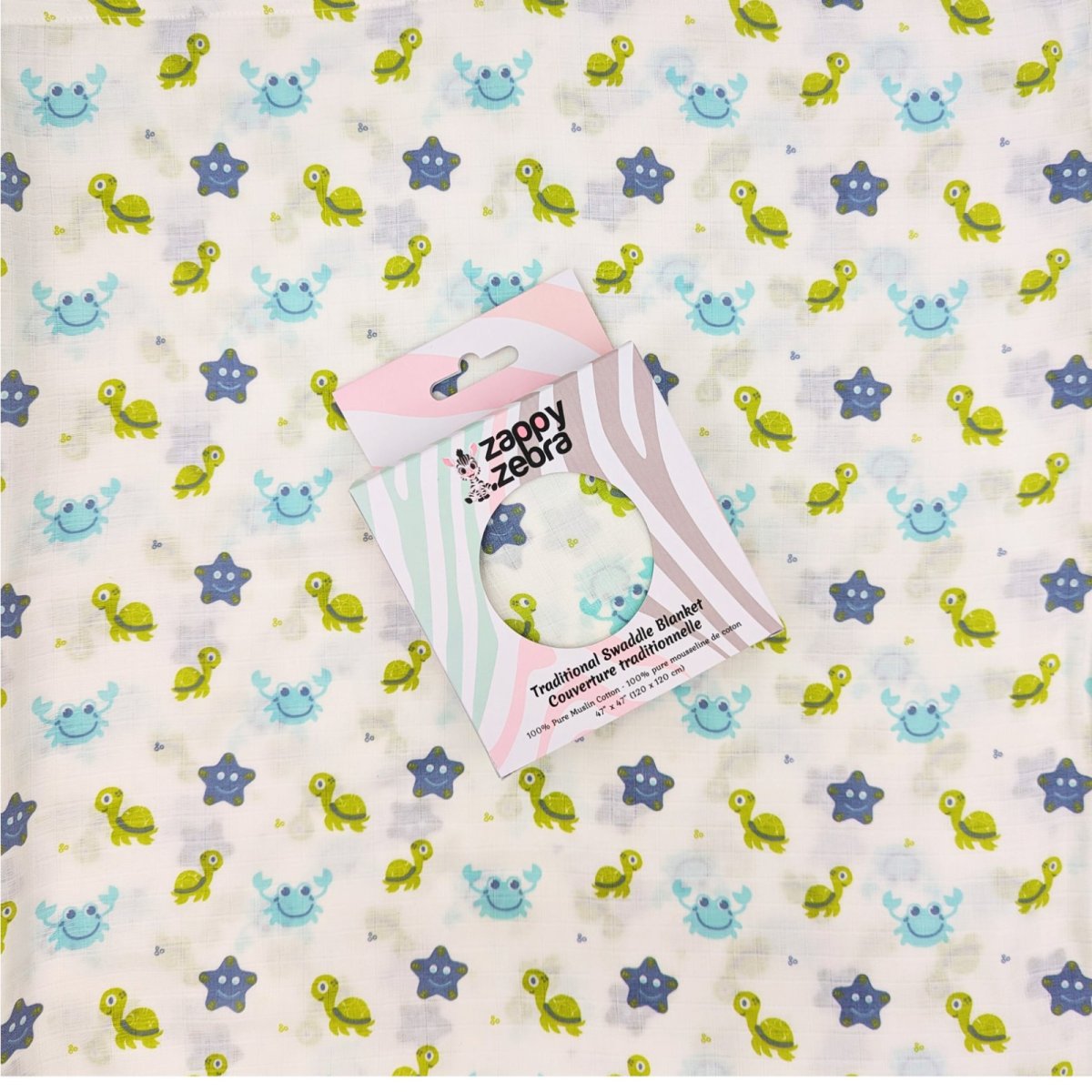 Muslin Swaddle - Sea Turtles