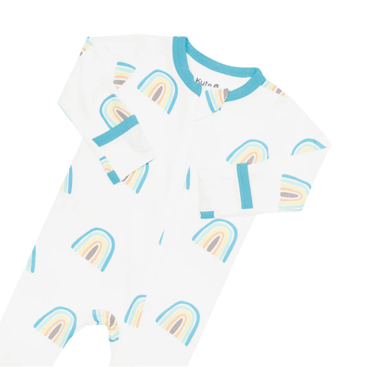Zippered Footie Preemie - Makai Rainbow