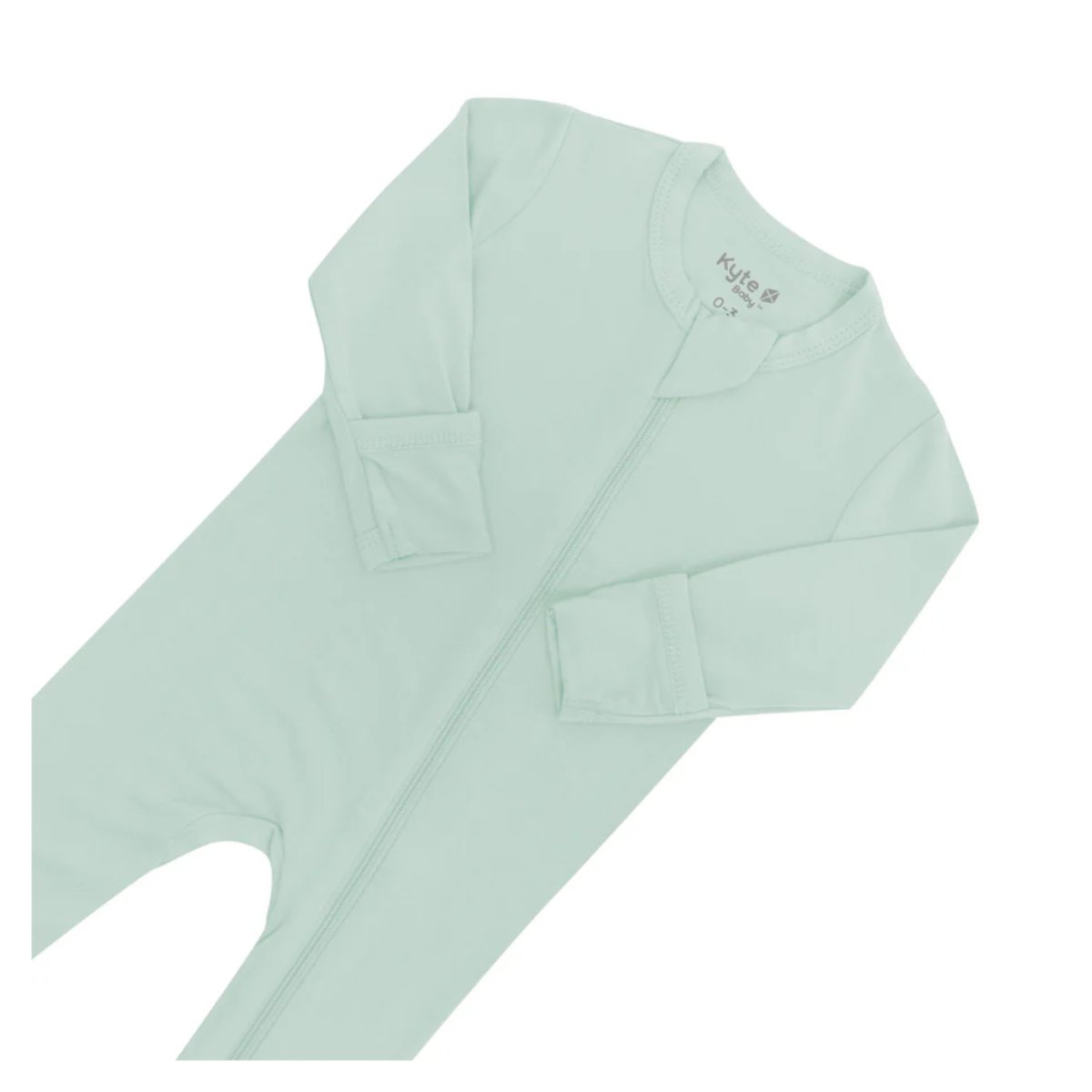 Zippered Footie Preemie - Sage