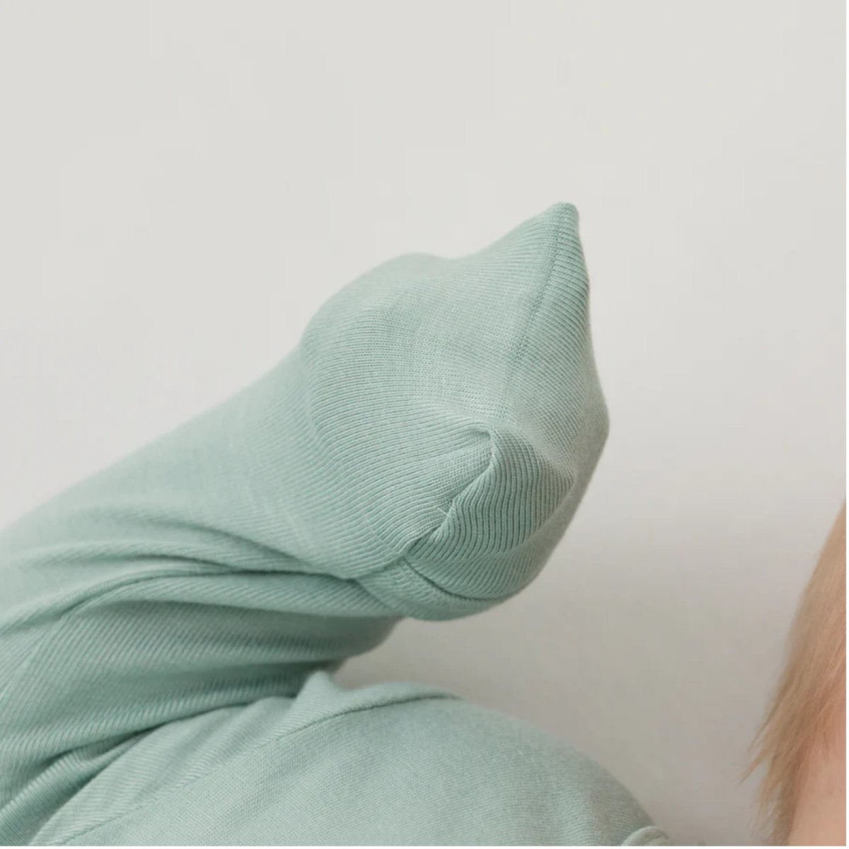 Zippered Footie Preemie - Sage