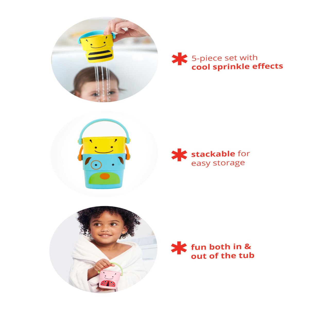 Zoo Stack & Pour Buckets - New Characters