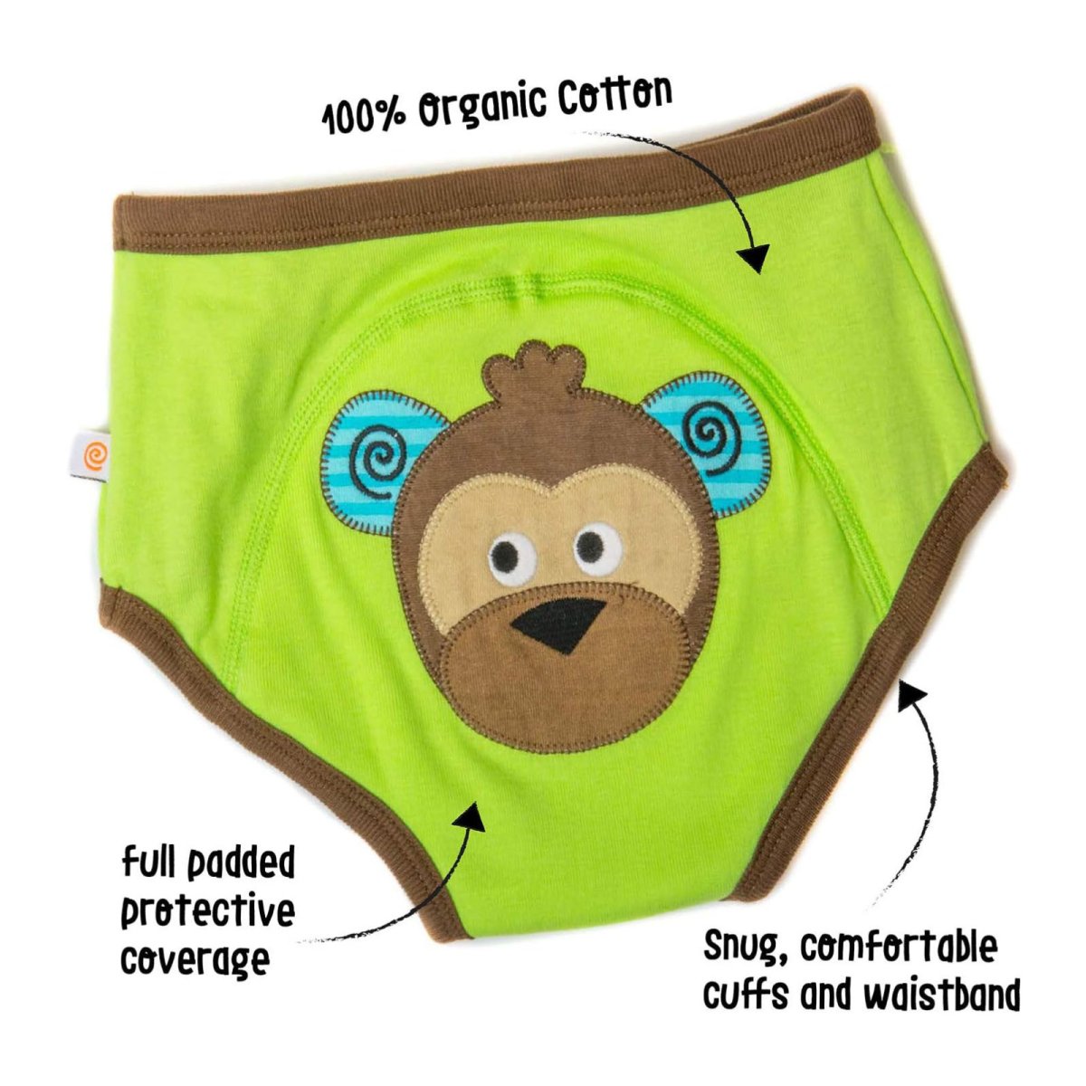 Organic Training Pant Set 3 Piece Girl - Safari Friends