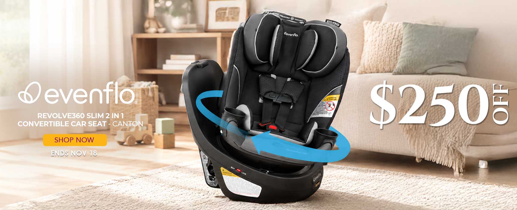 Featured Evenflo Revolve360 slim