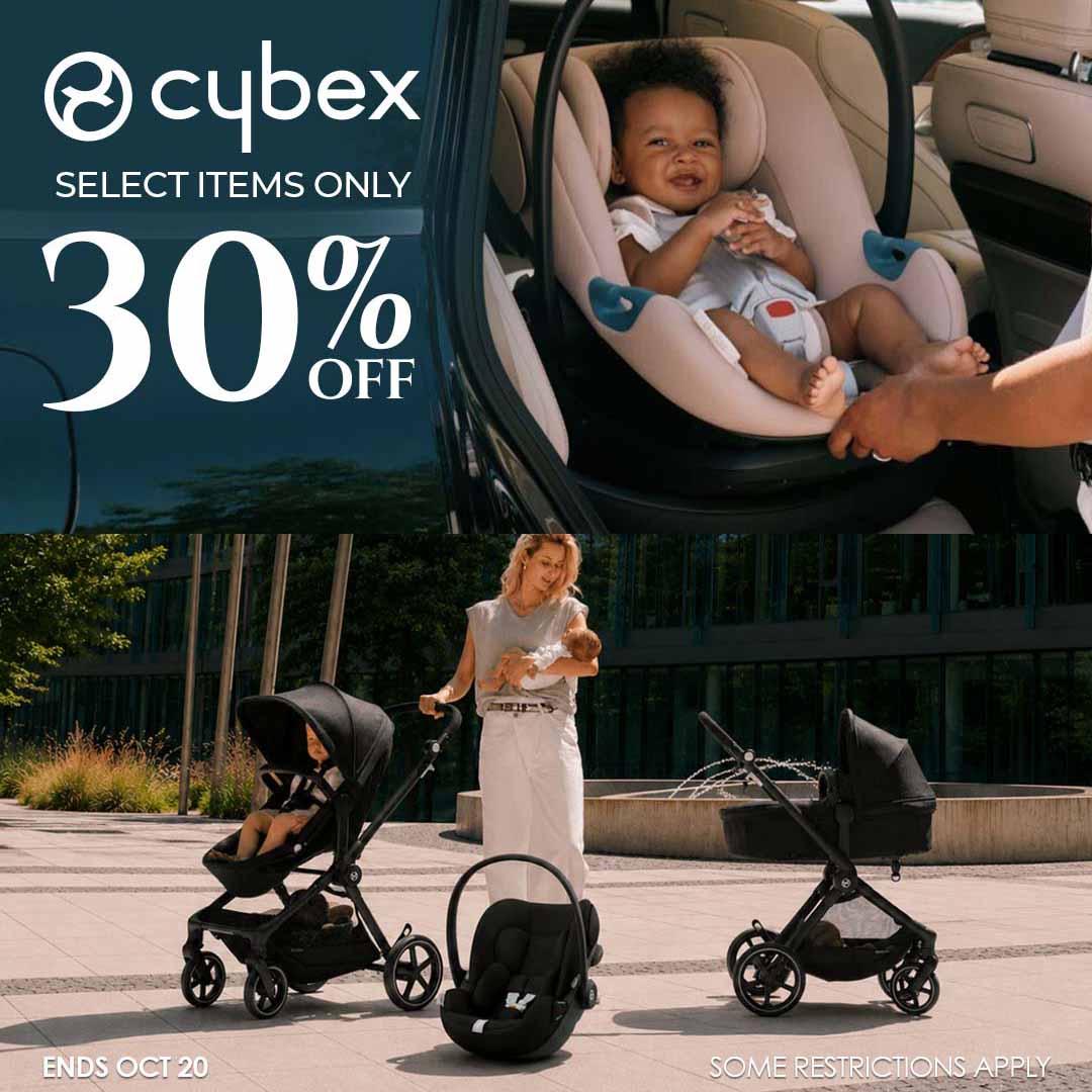 A child riding in a Britax car seat