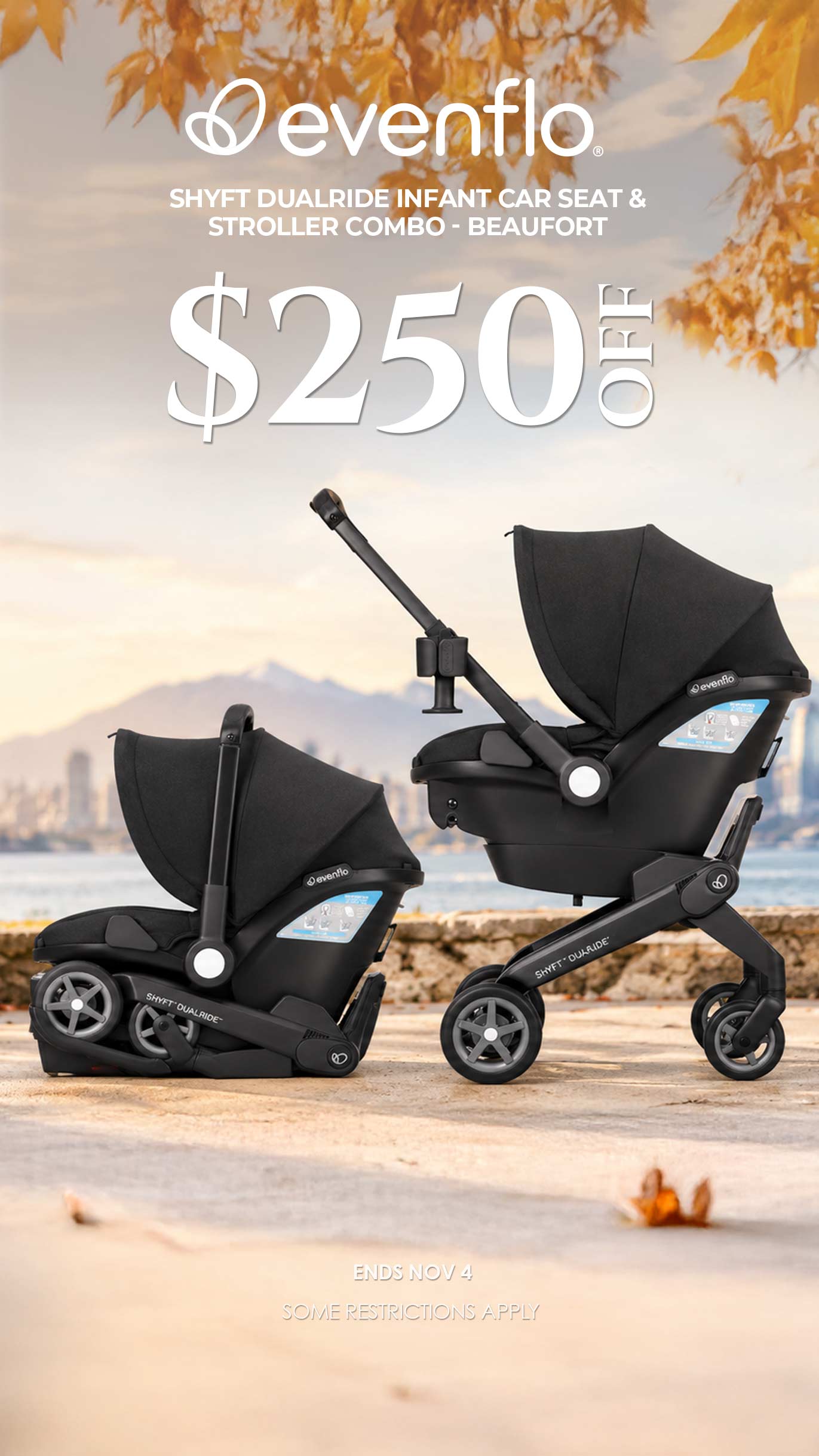 A stroller selected for the weekly savings feature