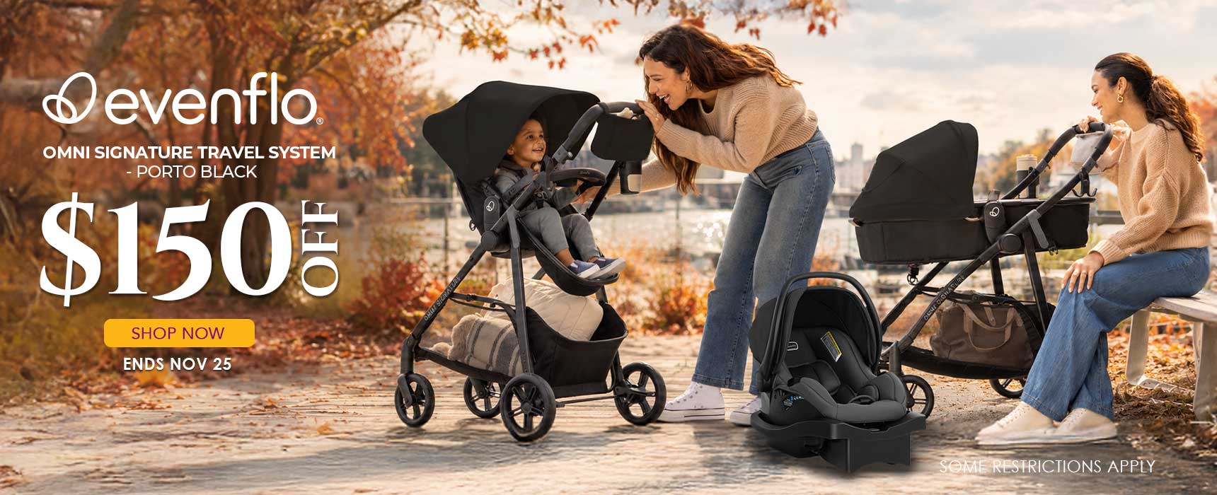 Featured Evenflo Omni Signature Travel System